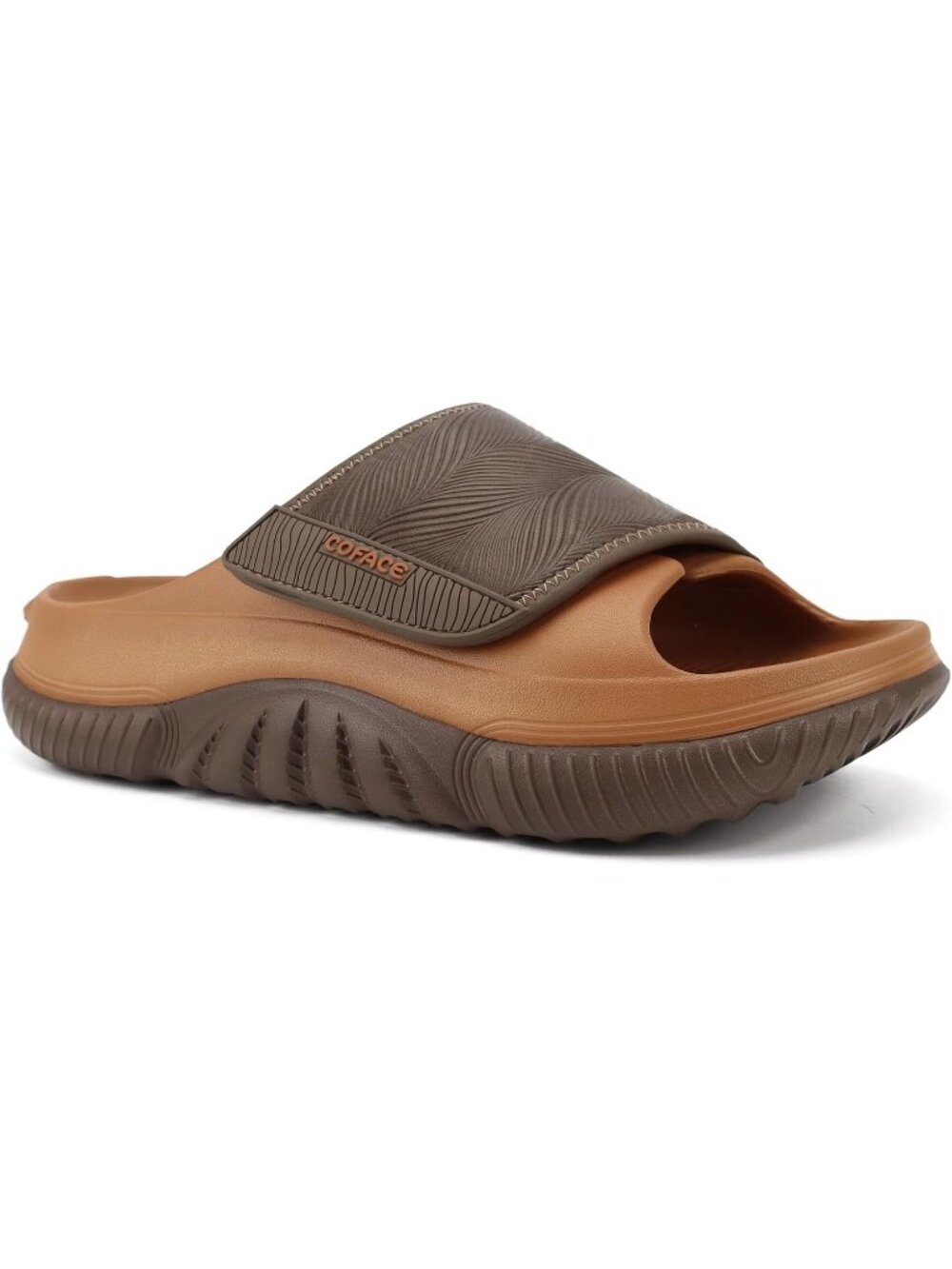 Men's Khaki\Brown Recovery Sandals Orthopaedic Plantar Fascistic Walking Casual